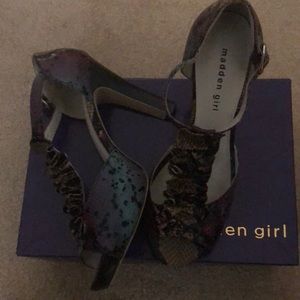 Madden Girl, Platform Sandal, Snake Print